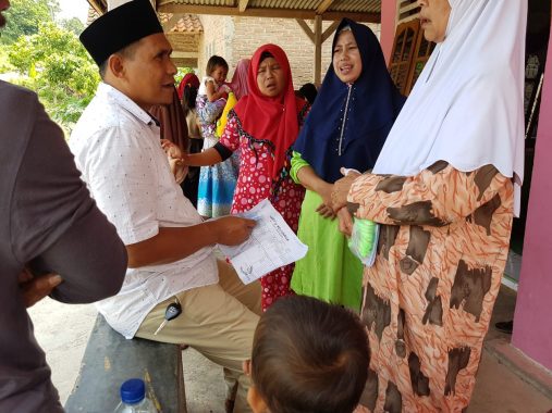 Caleg PKS DPRD Bandar Lampung Dapil Kemiling-Langkapura-Rajabasa Nomor 1 Agus Djumadi Sosialisasi di Gang Pinang Ujung Langkapura