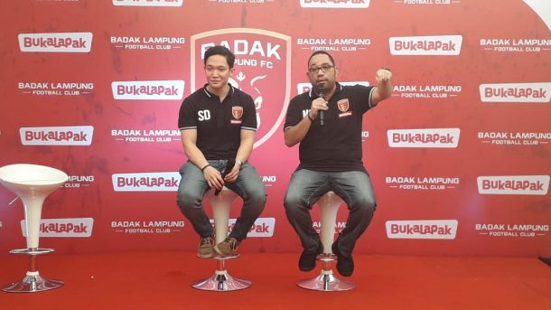 Manajemen Yakin Badak Lampung FC Bertahan di Liga 1, Bukalapak Jadi Sponsor Utama