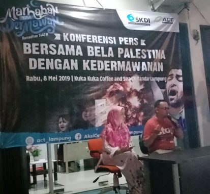 Kepala Cabang ACT Lampung Minta Dukungan Wartawan Gerakkan Dermawan Bantu Palestina