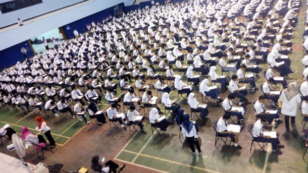Enam Ratusan Calon Siswa SMK SMTI Bandar Lampung Ikuti Ujian Tertulis Potensi Akademik dan Skolastik