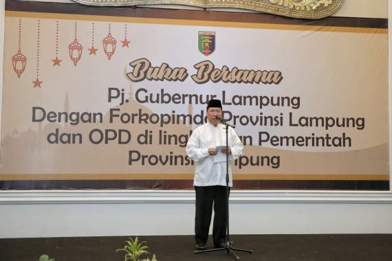 Pj Gubernur Lampung Boytenjuri Tinjau Kelancaran Arus Mudik