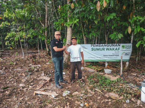 ACT Bangun Sumur Wakaf di Desa Mulya Agung Way Kanan, Warga Terpenuhi Kebutuhan Air Bersih
