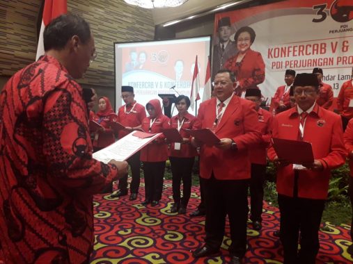 Sudin Terpilih Lagi Ketua DPD PDIP Lampung, Rycko Menoza: Lanjutkan Kejayaan
