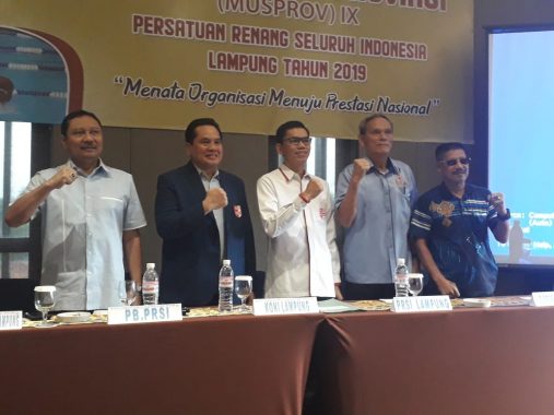Ade Utami Ibnu Terpilih Lagi Ketua PRSI Lampung