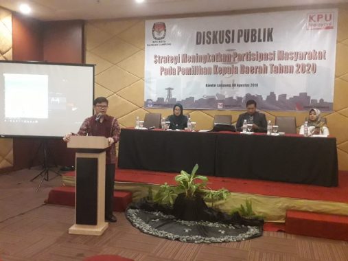 KPU Bandar Lampung Target Pemilih Pilkada Tahun Depan 70 Persen