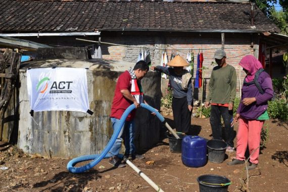 Bantuan Air Bersih ACT Ringankan Penderitaan Warga Gunungkidul