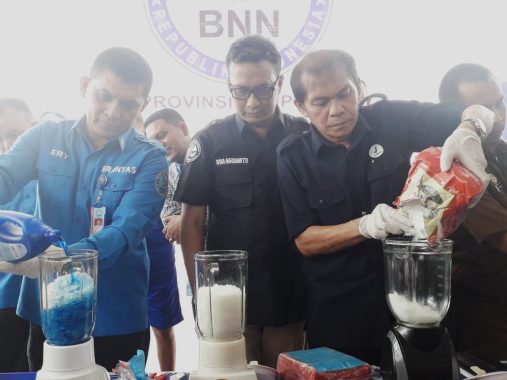 BNN Lampung Musnahkan Ribuan Pil Ekstasi