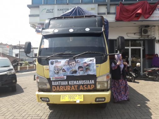 ACT Lampung Kirim Beras 1 Truk untuk Korban Terdampak Asap di Jambi