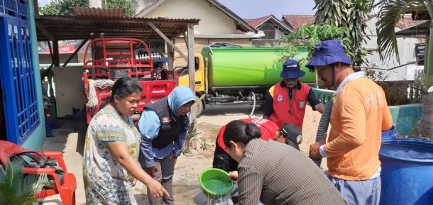 Warga Jalan Rusa Kelurahan Sukamenanti Kedaton Ucap Syukur Dapat Air Bersih ACT Lampung