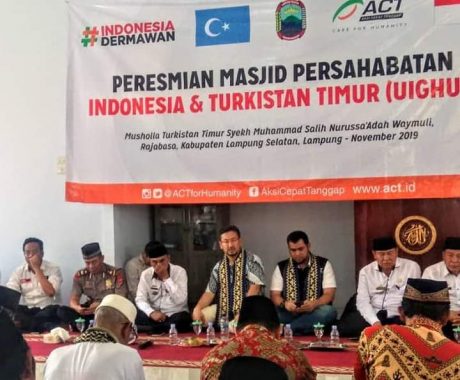Masjid Persahabatan Indonesia dan Turkistan Timur Way Muli Diresmikan