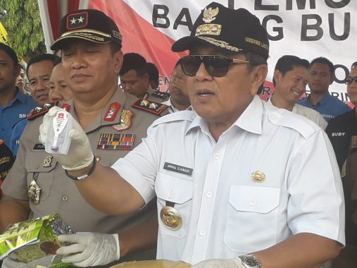 Polda Lampung dan BNN Musnahkan Beragam Jenis Narkoba