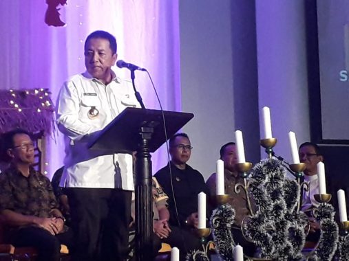 Gubernur Lampung Pantau Malam Misa Natal