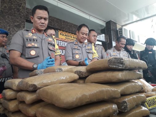 377 Kasus Narkoba Diungkap Polresta Bandar Lampung Sepanjang 2019, Pelakunya 580 Orang