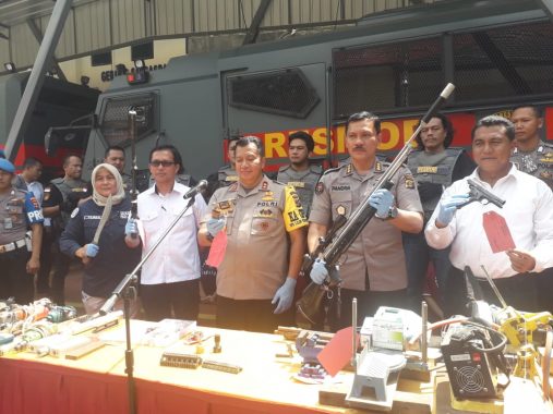 Polda Lampung Ungkap Bisnis Senjata Api Bikinnan Warga Sukadana Ilir Lampung Timur, Tersangka: Buat Koleksi Saja Kok