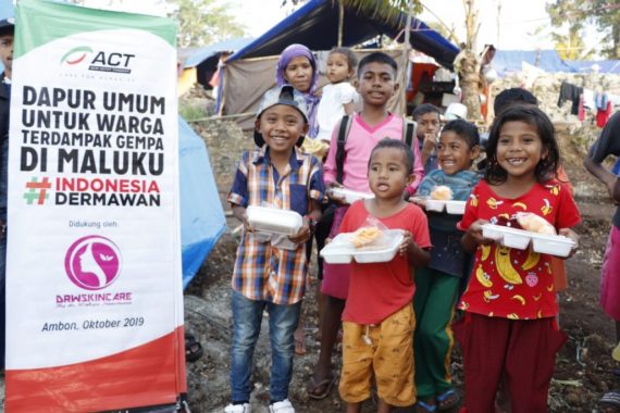DrW Skin Care Indonesia Gandeng ACT Jateng Bantu Korban Gempa di Maluku dan Warga Wamena