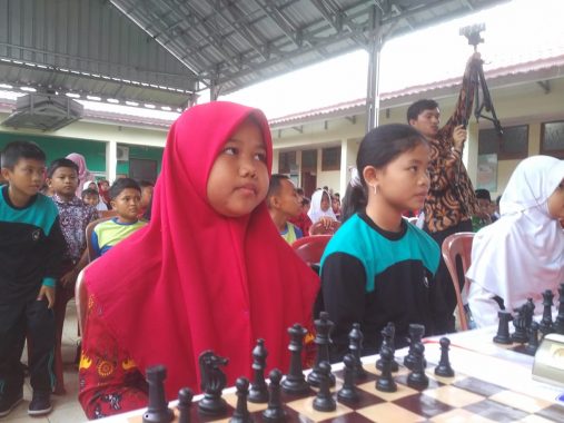 Japfa Inisiasi Turnamen Catur Pelajar MI/SD Se-Lampung Selatan, 256 Siswa Ikut Serta