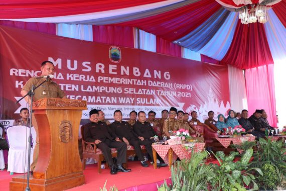 Musrenbang 2020, Pemkab Lampung Selatan Fokus Bangun Infrastruktur dan Pendidikan di Way Sulan