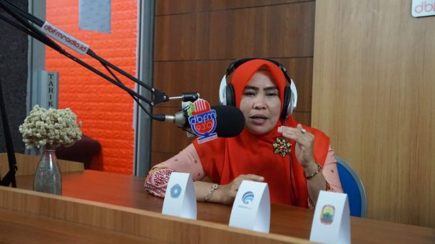 Sambangi Radio Dimensi Baru FM, Plt Ketua PKK Lampung Selatan Jelaskan Program Swasembada Gizi