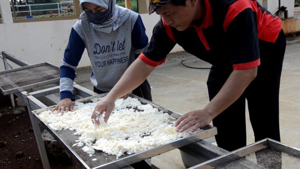 Gojek Lampung dan ACT Bagikan Makanan ke Mitra