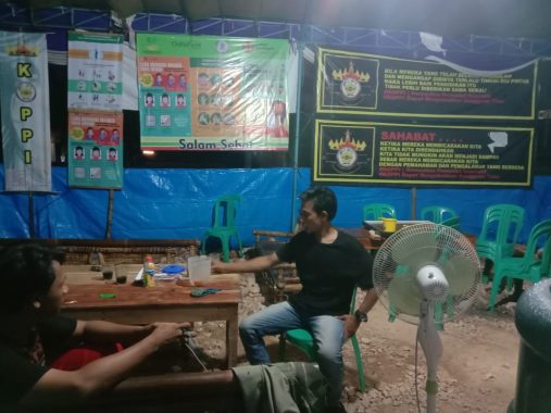 Luar Biasa Nih Cara Anak Muda Desa Malang Sari Lampung Selatan Jaga Daerahnya dari Sebaran Virus Corona