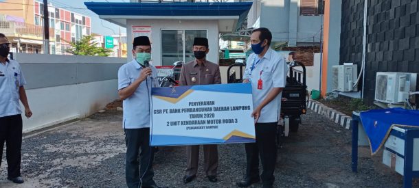 Dinas Lingkungan Hidup Lampung Utara Terima 2 Bentor dan 1 Truk Sampah