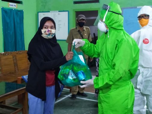30 Warga Jati Agung Isolasi Mandiri,  Pemkab Lampung Selatan Beri Bantuan