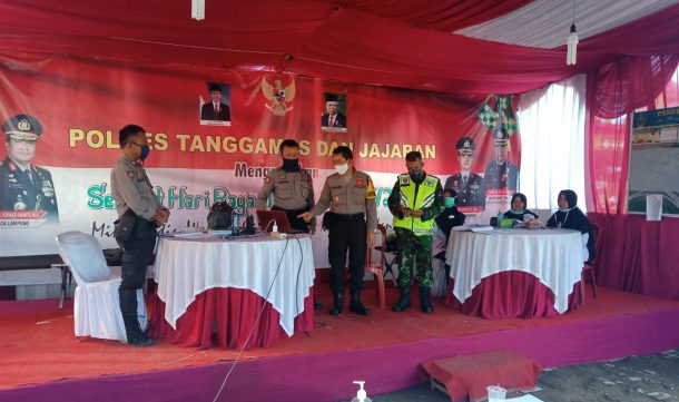 Plt Bupati Lampung Utara Tinjau Check Point dan Pos Pengamanan