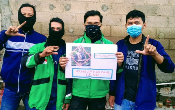Pilkada Lampung Selatan: Melin Haryani Dapat Dukungan Ojek Online Natar