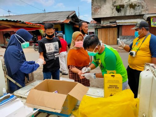 Rapid Test Massal di Pasar Talangpadang Tanggamus, 112 Orang Nonreaktif