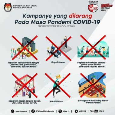 KPU Kota Metro Tegaskan Para Paslon Taati PKPU Nomor 13 Tentang Larangan Kampanye