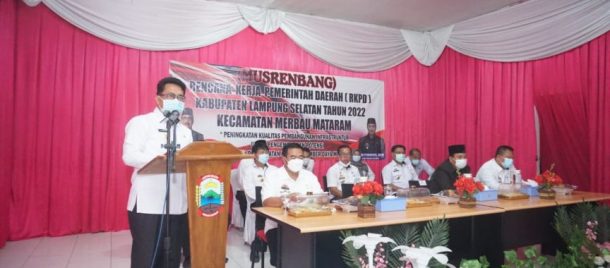 Pemkab Lampung Selatan Gelar Musrenbang di Katibung, Peserta Terbatas Sesuai Protokol Kesehatan di Masa Pandemi Covid-19