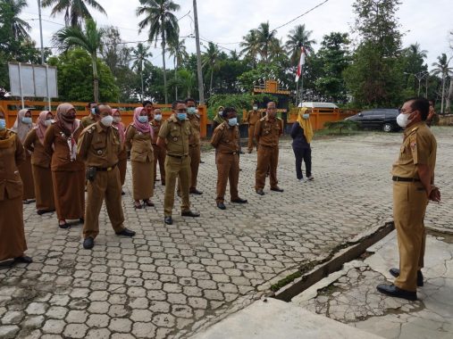 Cek Kedisiplinan ASN, Sekda Lampung Tengah Sidak ke Dinas Perdagangan