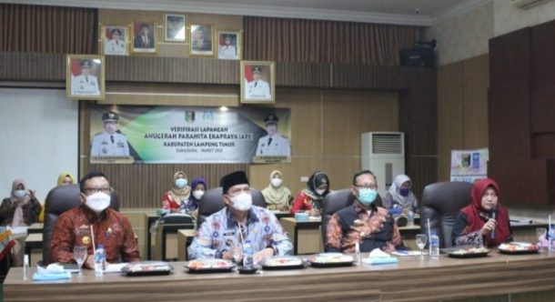 Ikuti Verifikasi Lapangan Anugerah Parahita Ekapraya, Bupati Lampung Tengah Berharap Raih Prestasi Seperti 2018