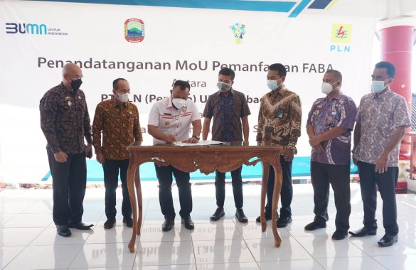 Pemkab Lampung Selatan dan PLN UIK Sumbagsel Teken MoU Pemanfaatan FABA