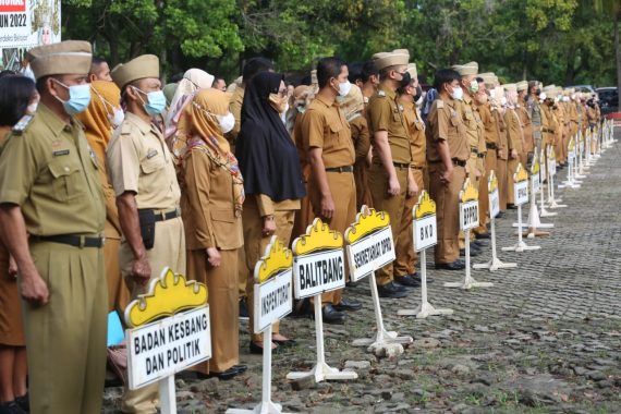 Pimpin Apel Mingguan, Sekda Kabupaten Lampung Selatan Ingatkan Tetap Waspada Covid-19