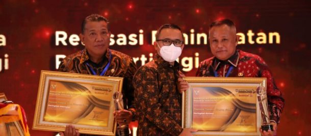 Realisasi Belanja Daerah Tertinggi Tahun 2021, Bupati Lampung Selatan Terima Penghargaan dari Mendagri