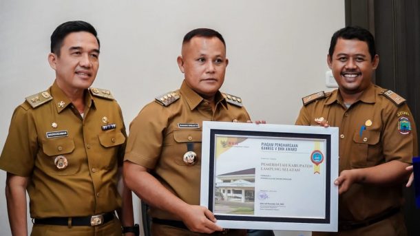 Pemkab Lampung Selatan Raih Penghargaan Terbaik Pengelolaan Kepegawaian dari BKN