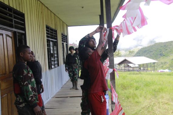 Antusias Masyarakat Distrik Mbua Sambut Perlombaan HUT Kemerdekaan RI Ke-77