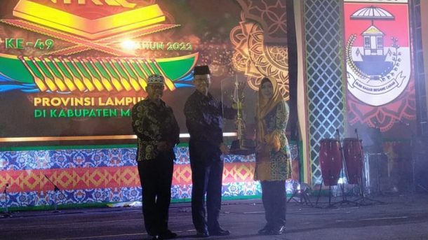 Tanggamus Kembali Raih Juara Umum MTQ Tingkat Provinsi Lampung