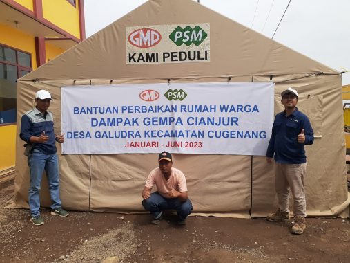 Siapkan Anggaran Rp2,5 Miliar, GMP-PSMI Bantu Renovasi Rumah Warga Terdampak Gempa di Cianjur