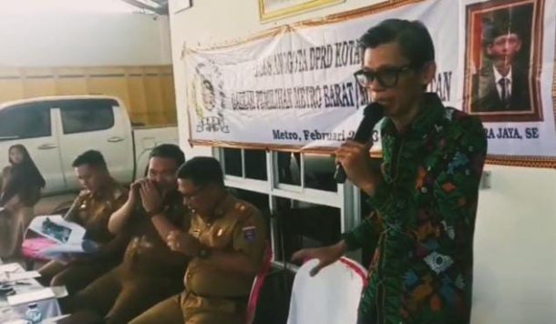 Anggota DPRD Metro Indra Jaya Janji Kawal Usul Warga Soal Jalan dan PJU