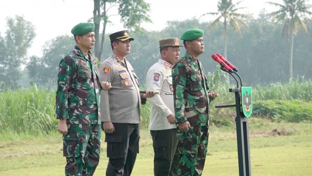Jelang Kunjungan Presiden Jokowi ke Lampung Tengah, Aparat TNI-Polri Apel Kesiapan Pengamanan