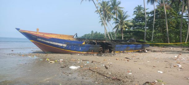 Kapal Motor Banawa Nusantara Milik Dishub Tanggamus Dibakar Orang Tak Dikenal