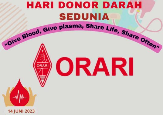 Hari Donor Darah Sedunia 2023, Orari Lokal Pringsewu akan Gelar SES