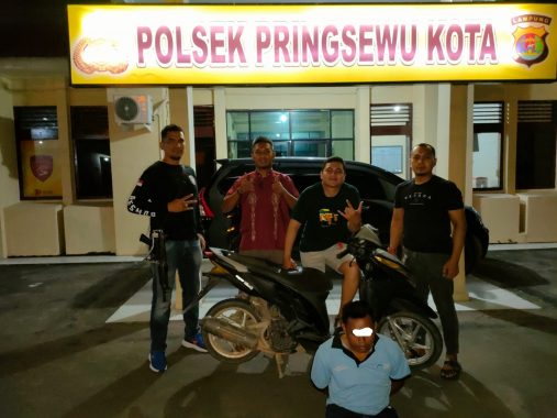 Usai Dua Bulan Penyelidikan, Polisi Tangkap Maling Motor di Pringsewu