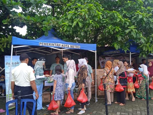 Advertorial: Pemkot Metro Gelar Pasar Murah Bersubsidi di Pasar Cendrawasih