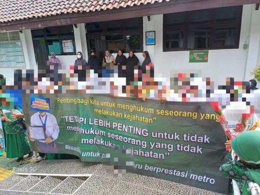 SD Swasta di Metro Diduga Mobilisasi Murid untuk Demo di Pengadilan Negeri