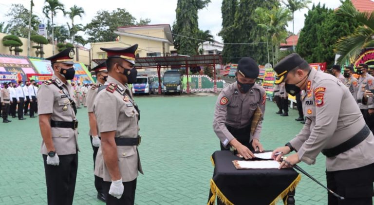 Pesan Kapolres Tanggamus di Sertijab Jajarannya