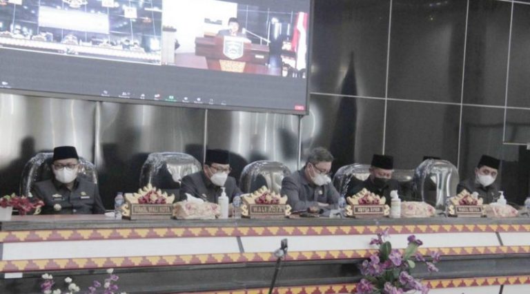 DPRD Metro Gelar Paripurna Pandangan Umum Fraksi Atas Pertanggungjawaban Pelaksanaan APBD 2021