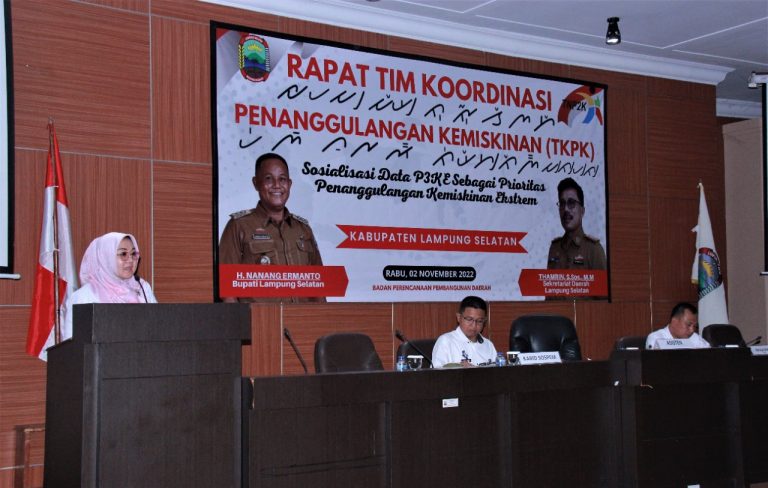 Pemkab Lampung Selatan Gelar Sosialisasi Data P3KE